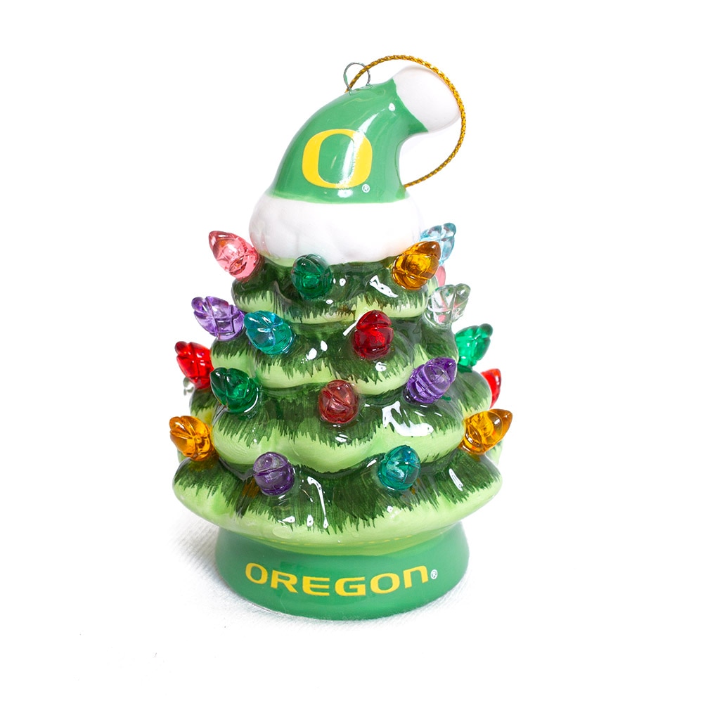 Classic Oregon O, Green, Collectibles, Gifts, Ornament, 707974, Santa Hat